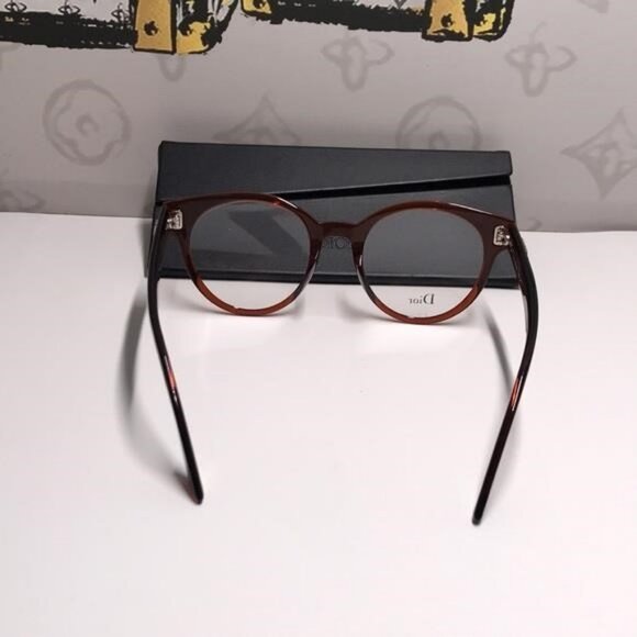 New Authentic Dior CD3 086 51 Ladies Aviator/Pilot Eyeglass Frames – Tortoise - Picture 7 of 11